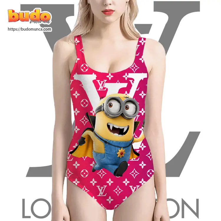 Lv feat despicable me minion doctor strange swimsuit louis vuitton gift uninque for women